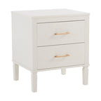 Dusklia - Sienna 2 Drawer Bedside Table - Cream