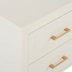 Dusklia - Sienna 2 Drawer Bedside Table - Cream