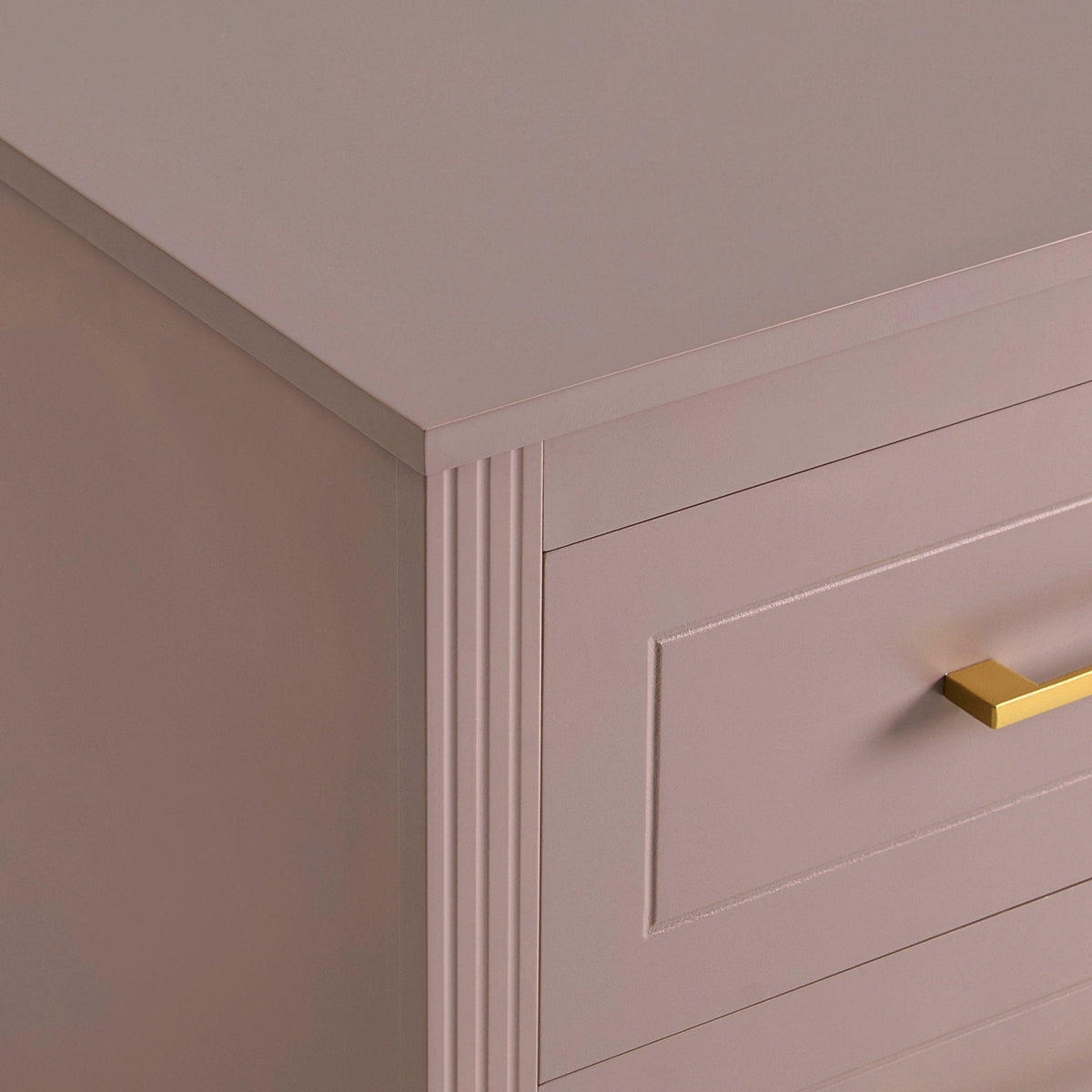 Dusklia - Sienna 2 Drawer Bedside Table - Dusty Mauve