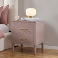 Dusklia - Sienna 2 Drawer Bedside Table - Dusty Mauve