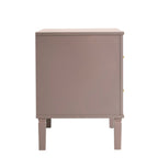 Dusklia - Sienna 2 Drawer Bedside Table - Dusty Mauve