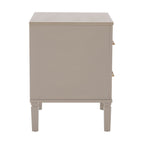 Dusklia - Sienna 2 Drawer Bedside Table - Taupe