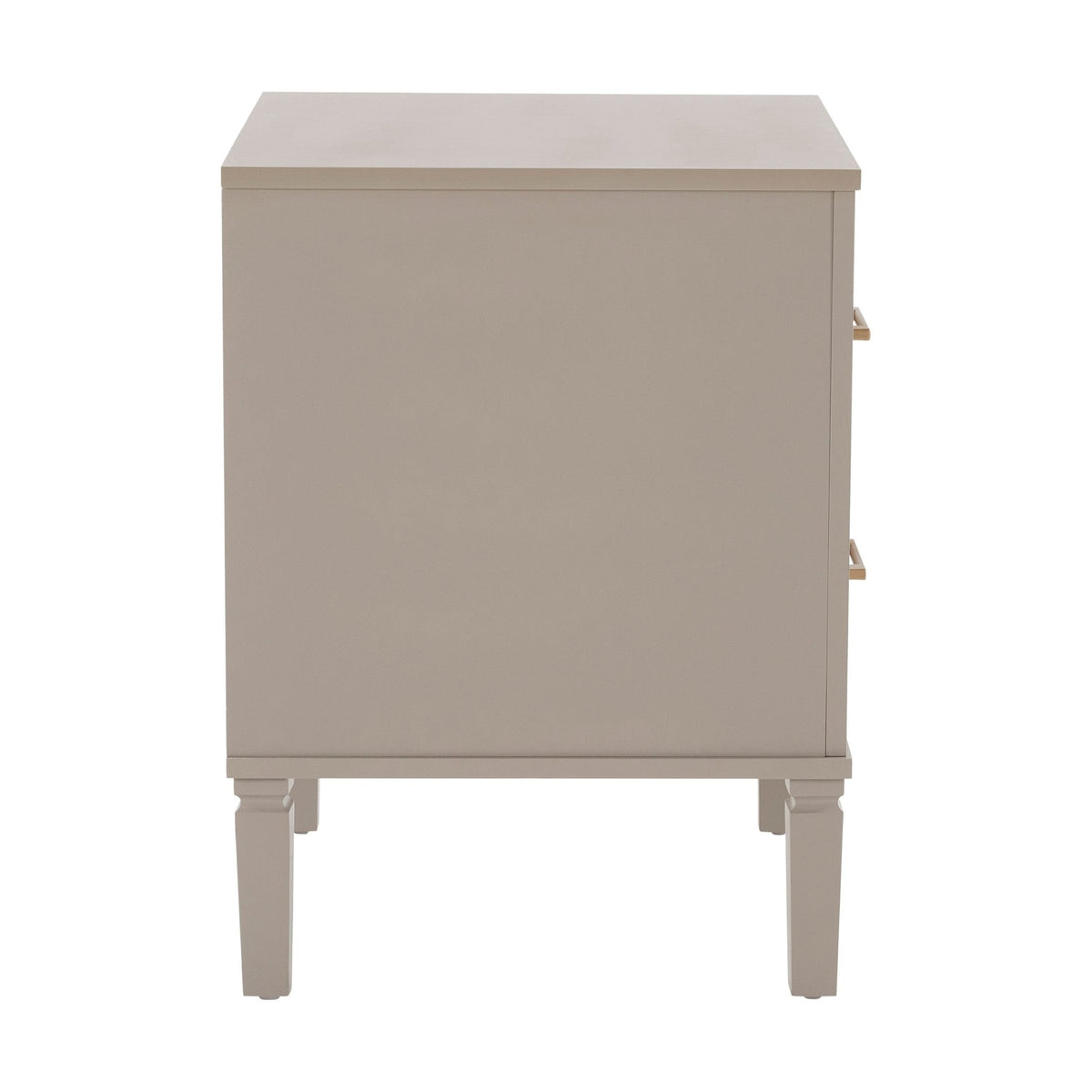 Dusklia - Sienna 2 Drawer Bedside Table - Taupe