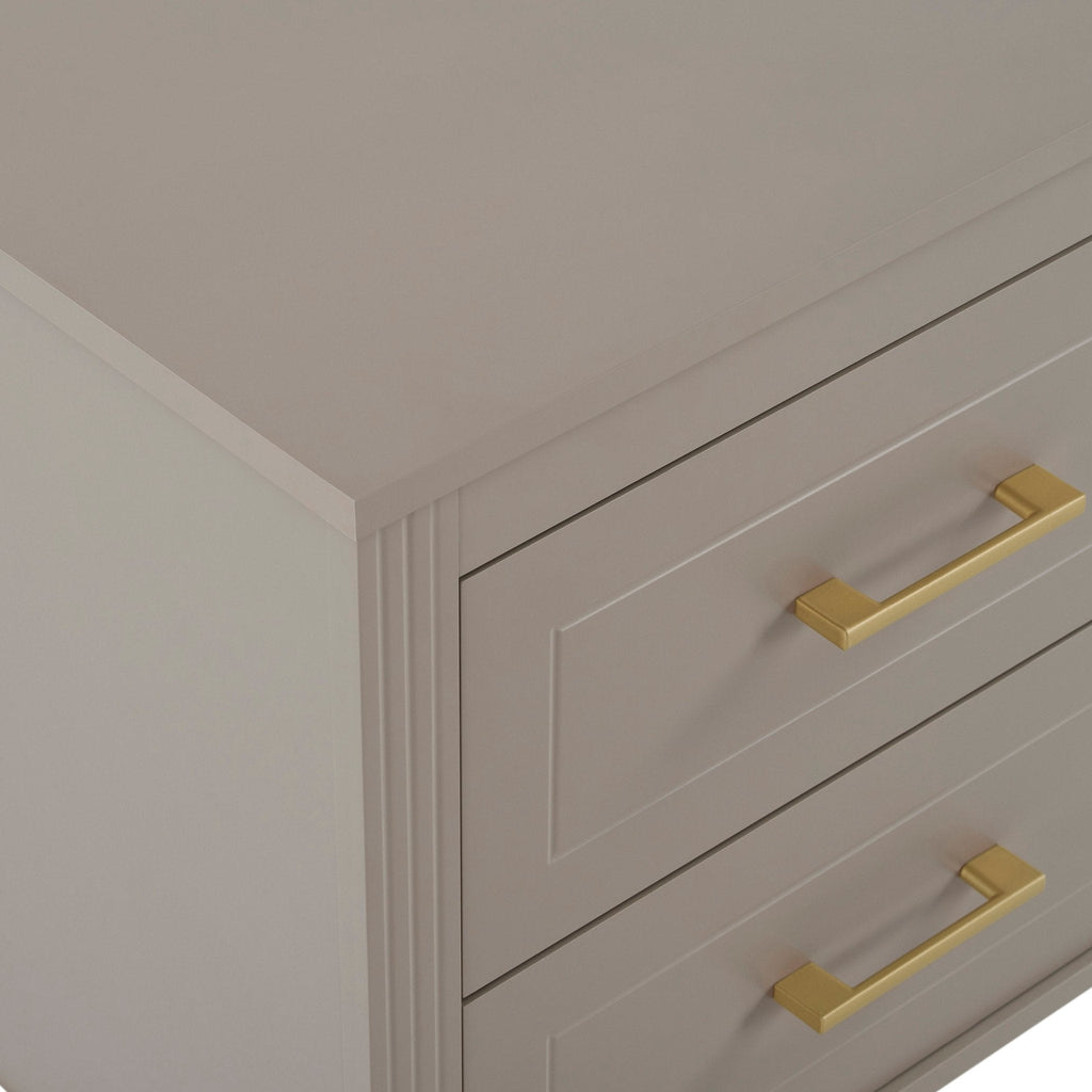 Dusklia - Sienna 2 Drawer Bedside Table - Taupe