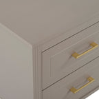 Dusklia - Sienna 2 Drawer Bedside Table - Taupe