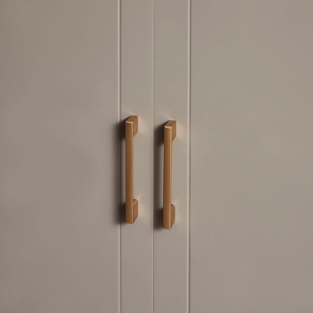 Dusklia - Sienna 3 Door Wardrobe with Drawers - Taupe