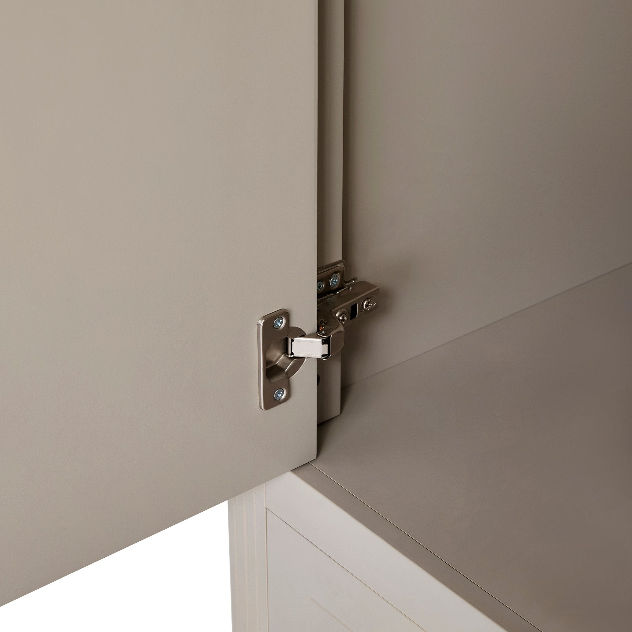 Dusklia - Sienna 3 Door Wardrobe with Drawers - Taupe