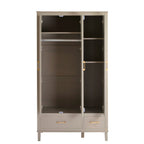 Dusklia - Sienna 3 Door Wardrobe with Drawers - Taupe