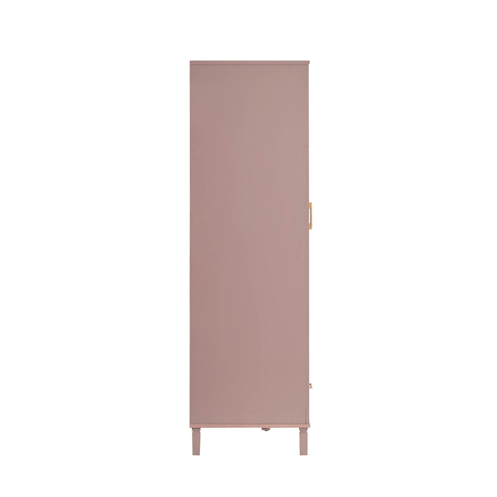 Dusklia - Sienna 3 Door Wardrobe with Drawers - Dusty Mauve