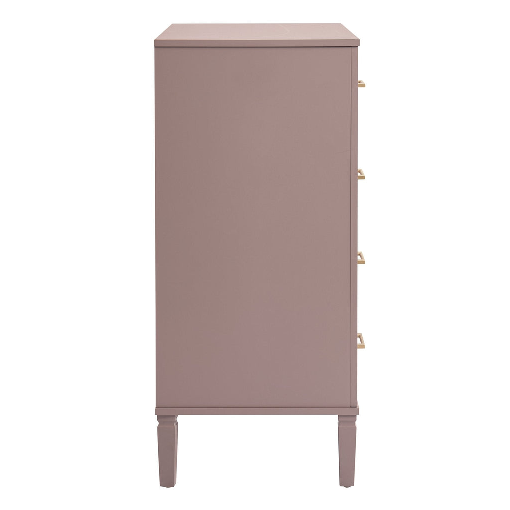 Dusklia - Sienna 5 Drawer Chest - Dusty Mauve