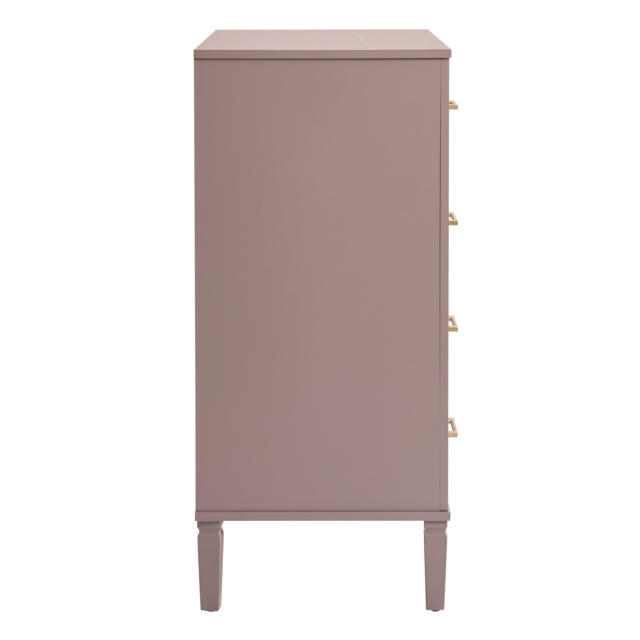 Dusklia - Sienna 5 Drawer Chest - Dusty Mauve