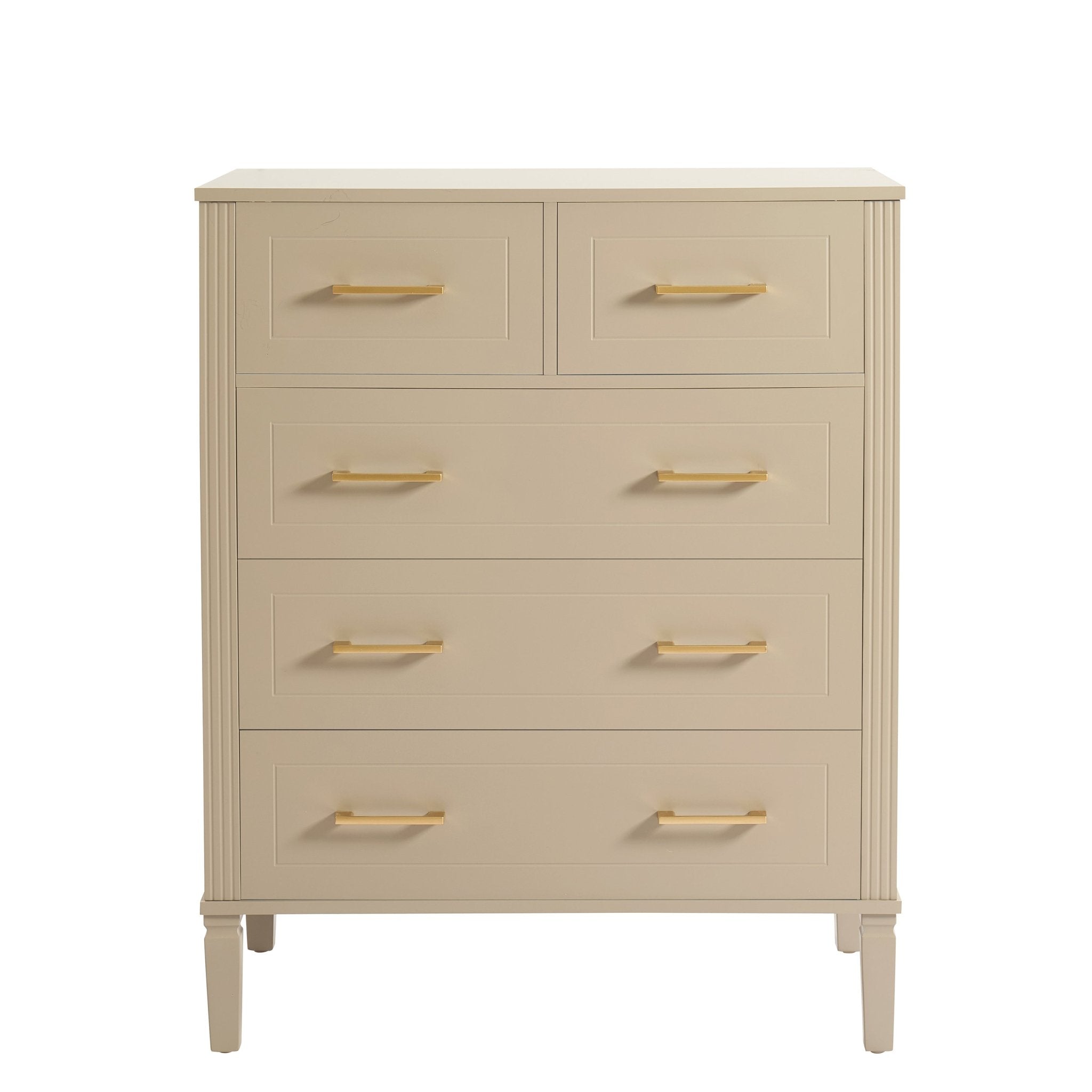 Dusklia - Sienna 5 Drawer Chest - Taupe