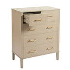 Dusklia - Sienna 5 Drawer Chest - Taupe
