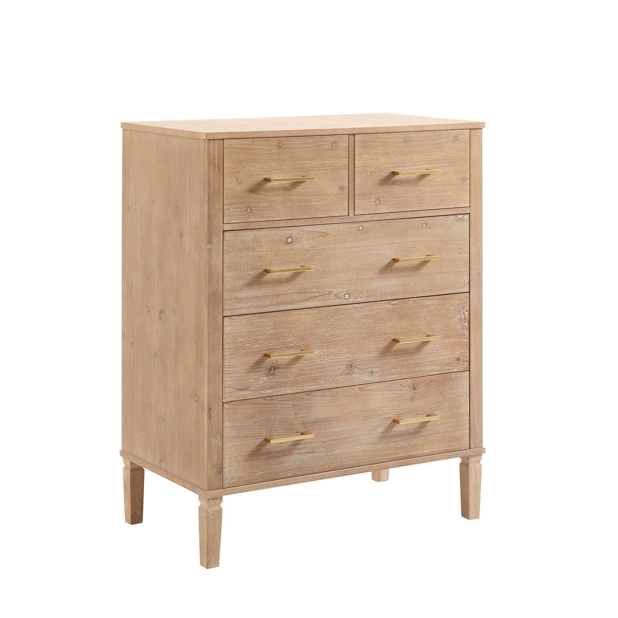 Dusklia - Sienna 5 Drawer Chest - Washed Wood