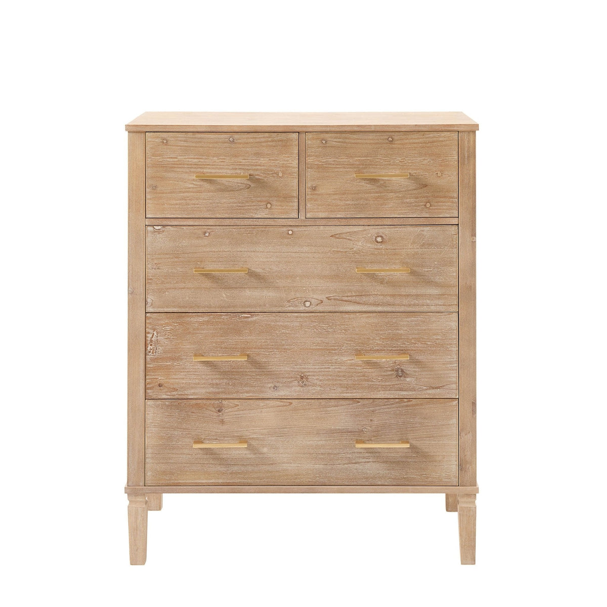 Dusklia - Sienna 5 Drawer Chest - Washed Wood
