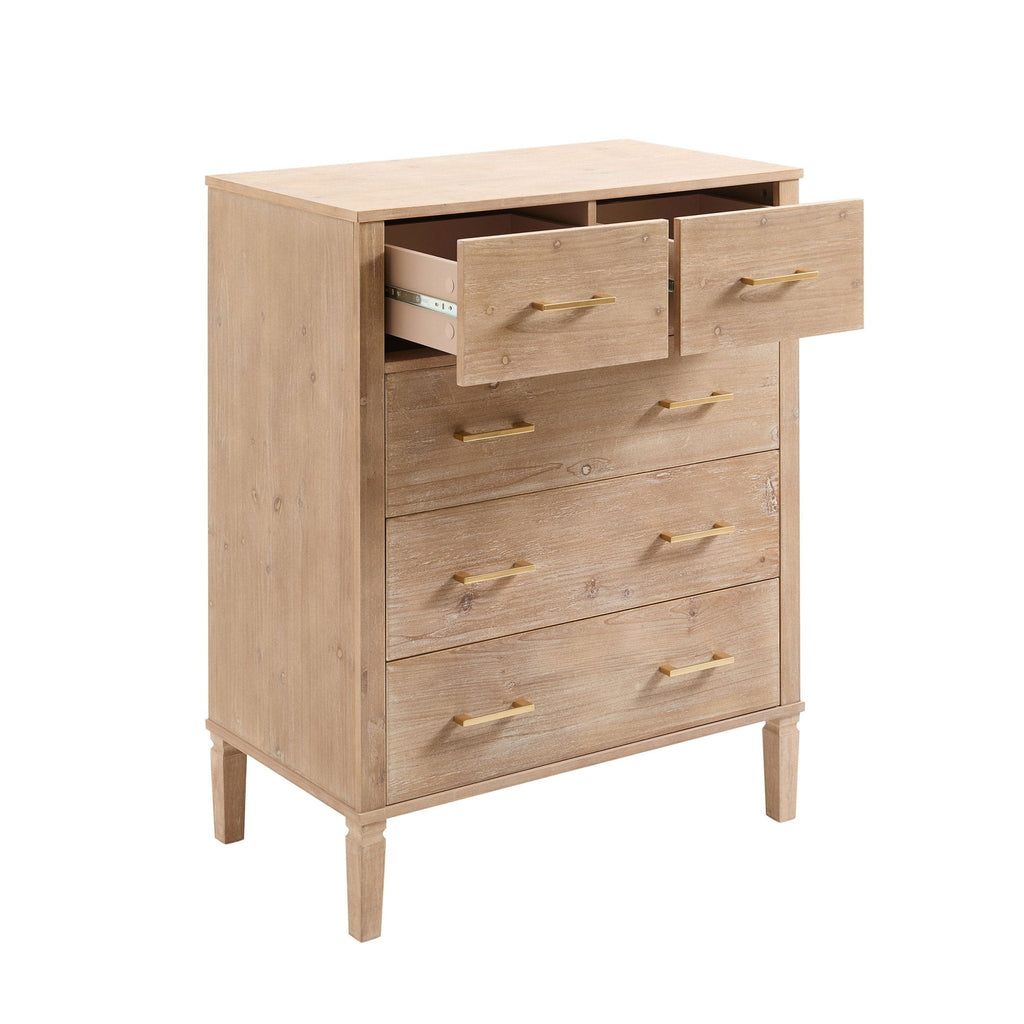 Dusklia - Sienna 5 Drawer Chest - Washed Wood
