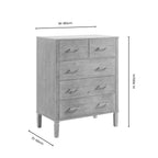Dusklia - Sienna 5 Drawer Chest - Washed Wood