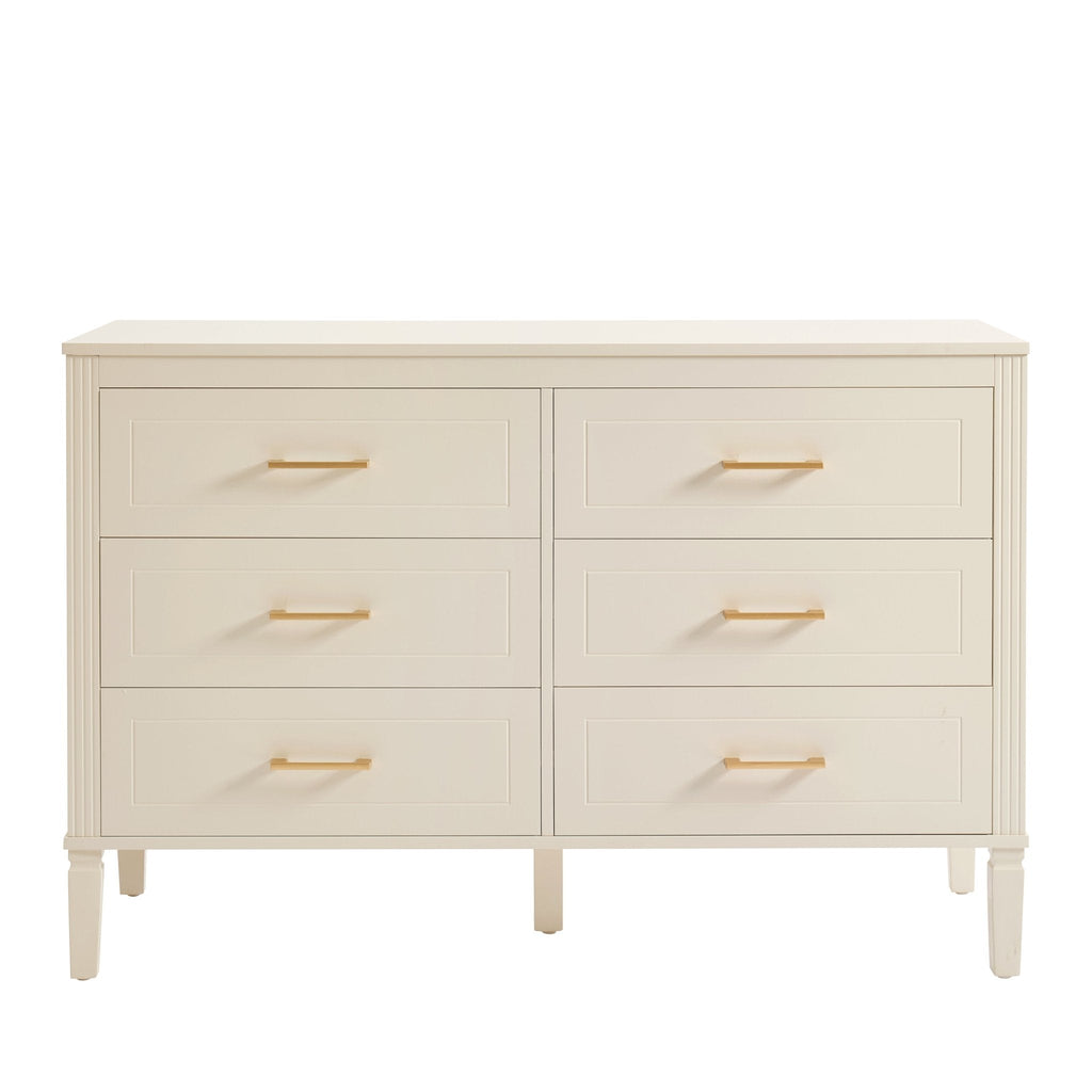 Dusklia - Sienna 6 Drawer Chest - Cream