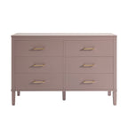 Dusklia - Sienna 6 Drawer Chest - Dusty Mauve