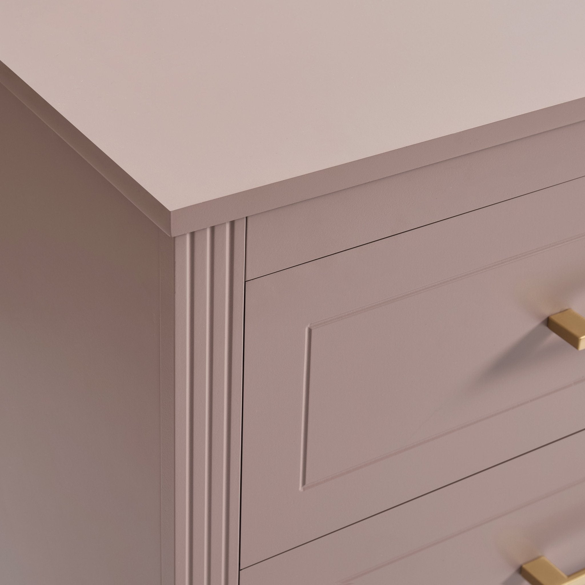 Dusklia - Sienna 6 Drawer Chest - Dusty Mauve