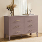 Dusklia - Sienna 6 Drawer Chest - Dusty Mauve