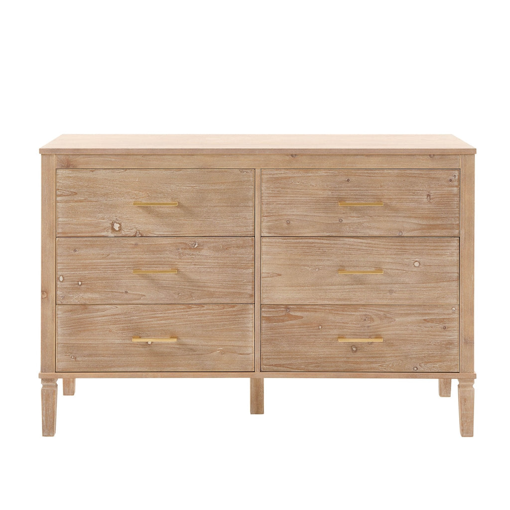 Dusklia - Sienna 6 Drawer Chest - Washed Wood