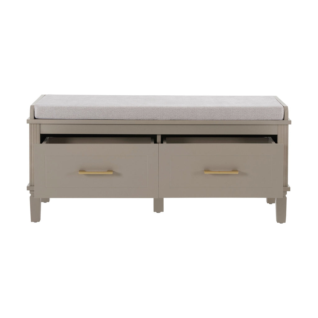 Dusklia - Sienna Storage Cupboard with Seat - Taupe