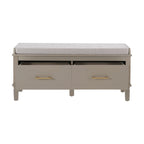 Dusklia - Sienna Storage Cupboard with Seat - Taupe