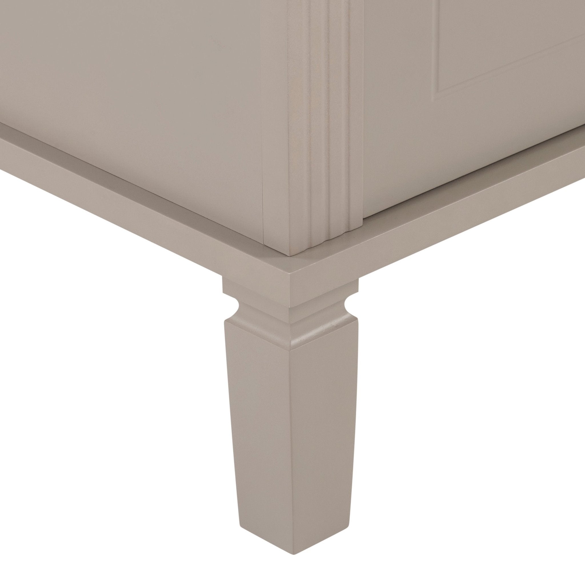 Dusklia - Sienna Storage Cupboard with Seat - Taupe