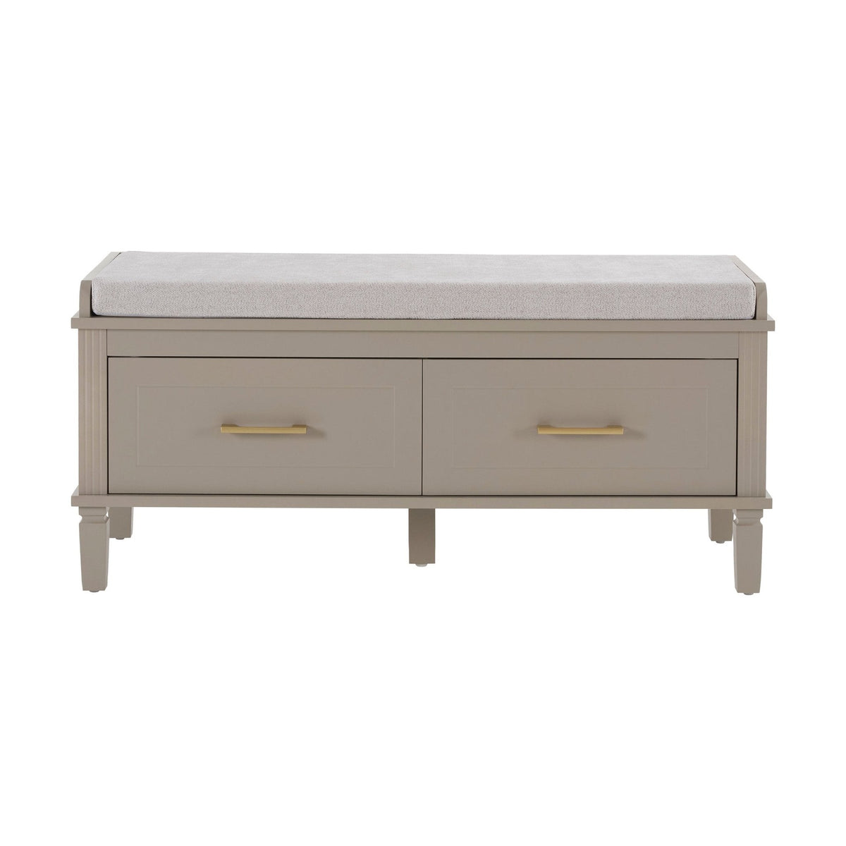 Dusklia - Sienna Storage Cupboard with Seat - Taupe
