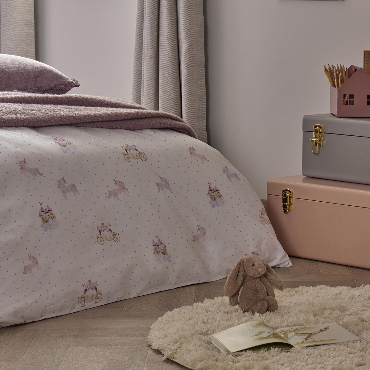 Dusklia - Skye Princess 100% Cotton Kids Duvet Cover Set