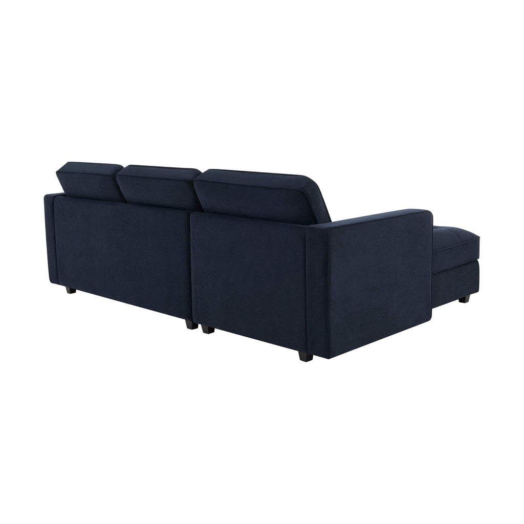 Dusklia - Sloane Left Hand Storage Chaise Sofa - Midnight