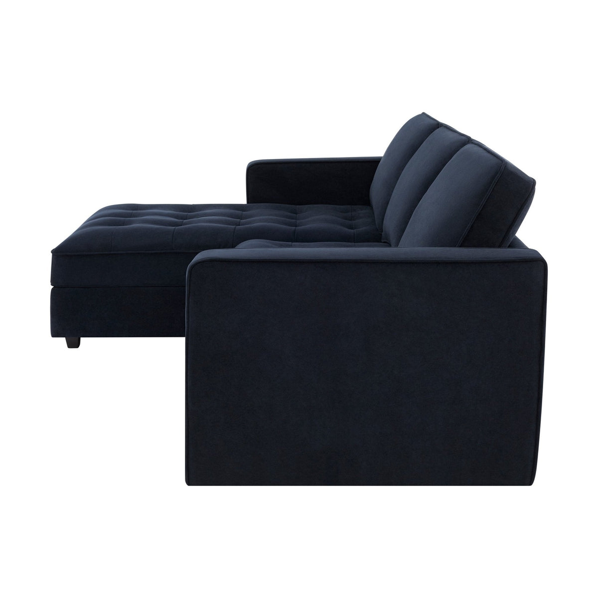 Dusklia - Sloane Left Hand Storage Chaise Sofa - Midnight