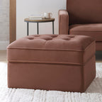 Dusklia - Sloane Ottoman Storage Pouffe - Mauve