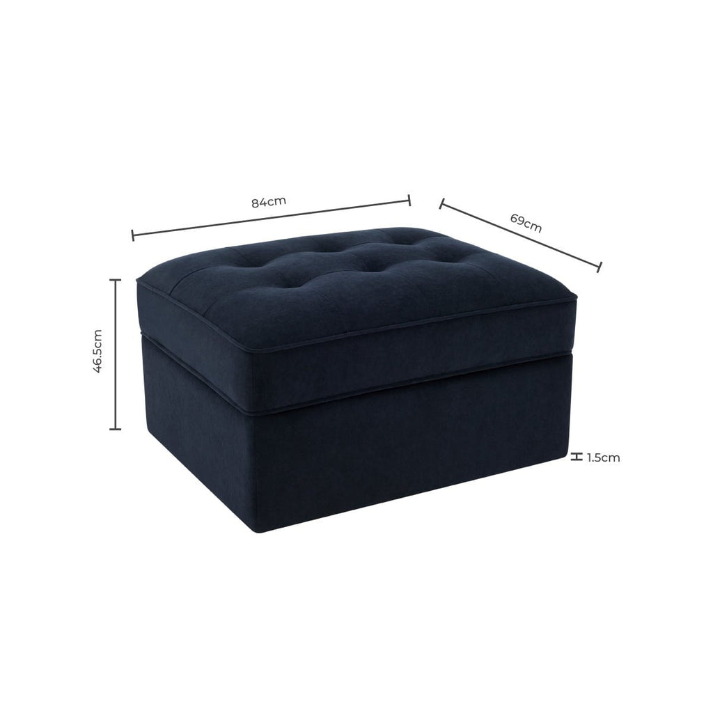 Dusklia - Sloane Ottoman Storage Pouffe - Olive