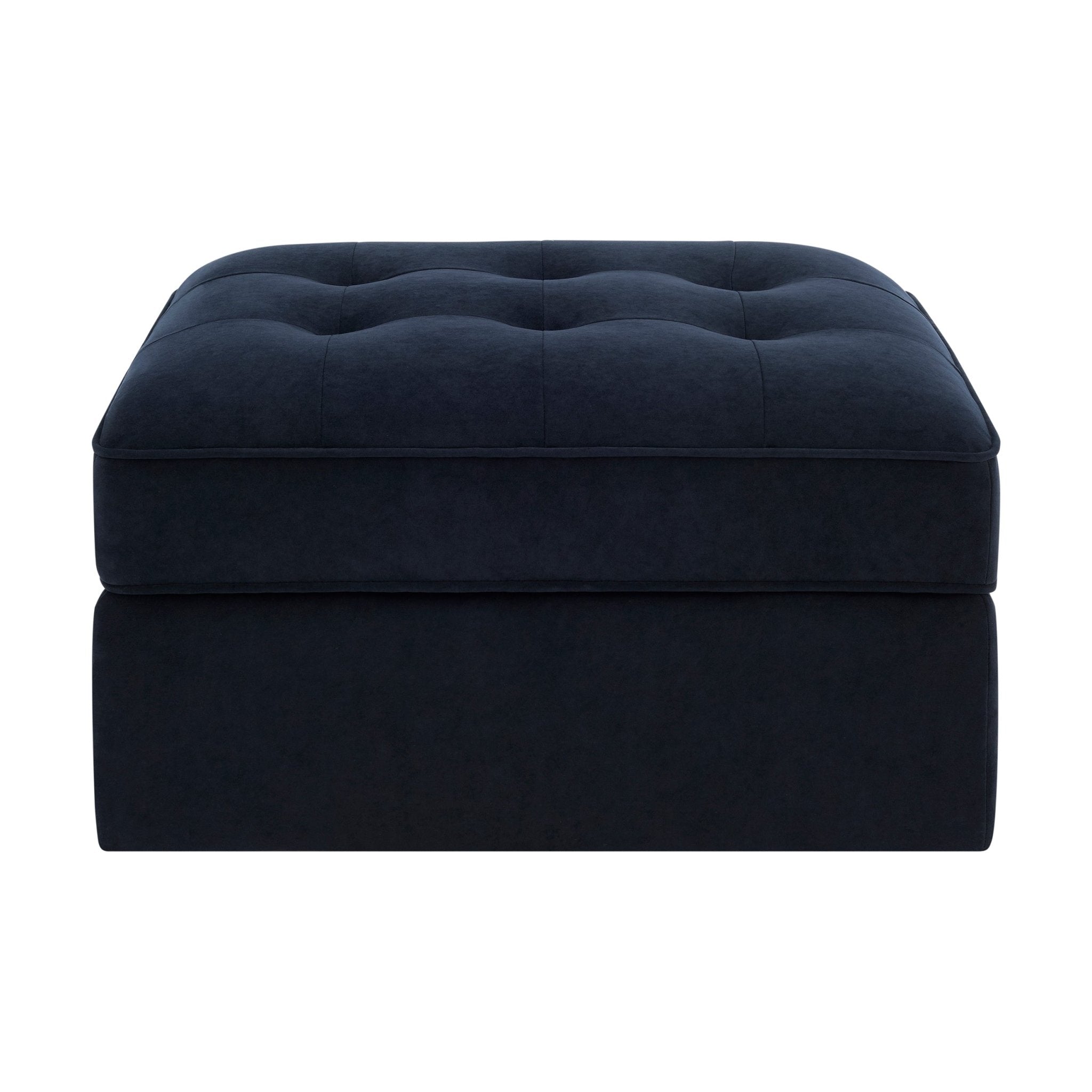 Dusklia - Sloane Ottoman Storage Pouffe- Midnight