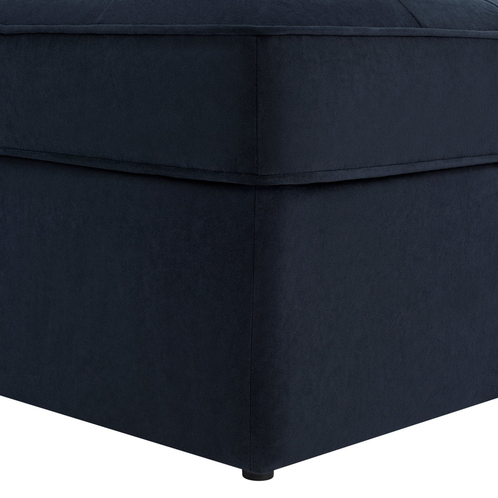 Dusklia - Sloane Ottoman Storage Pouffe- Midnight