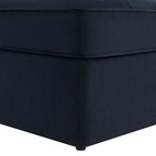Dusklia - Sloane Ottoman Storage Pouffe- Midnight