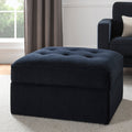 Dusklia - Sloane Ottoman Storage Pouffe- Midnight