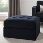 Dusklia - Sloane Ottoman Storage Pouffe- Midnight