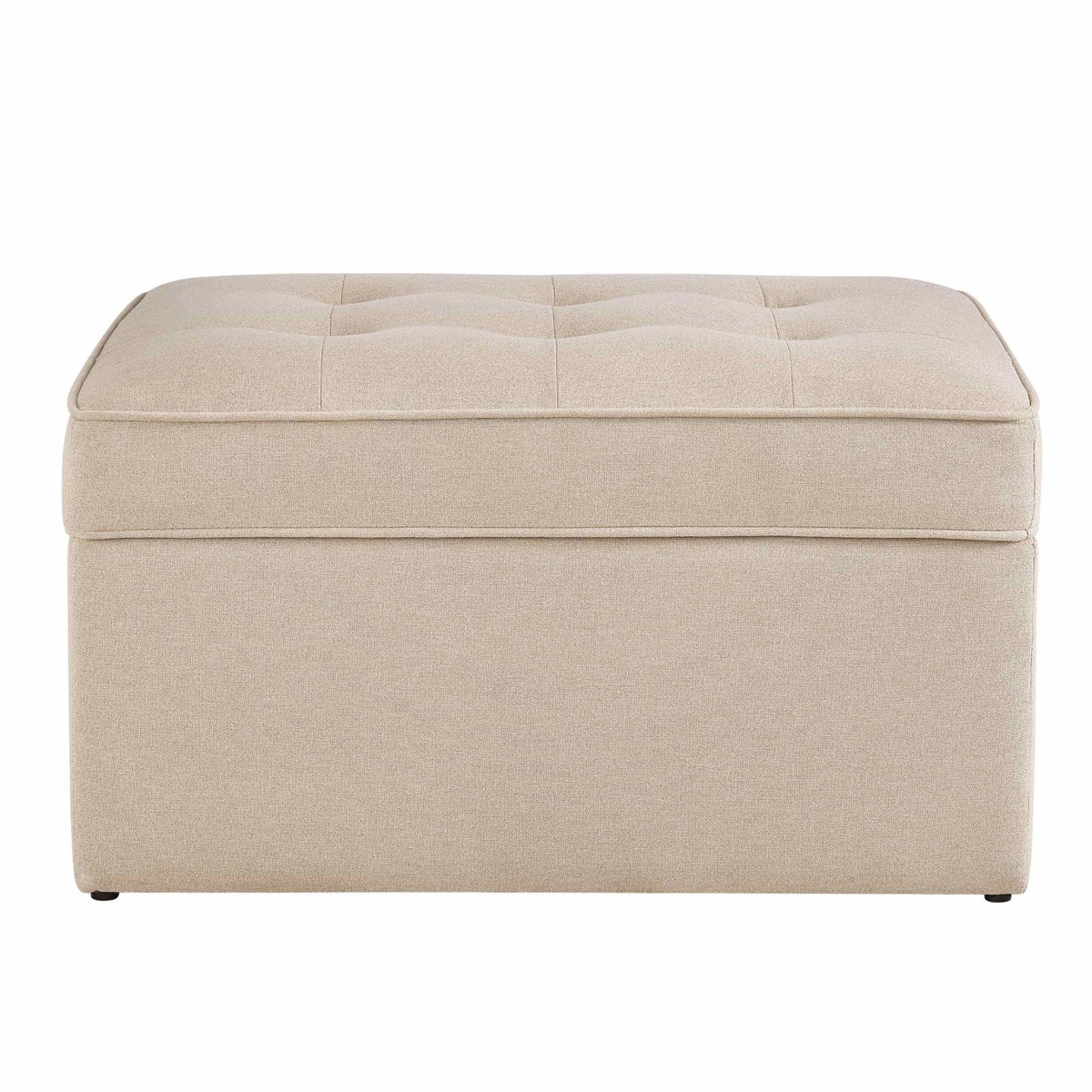 Dusklia - Sloane Ottoman Storage Pouffe - Oatmeal