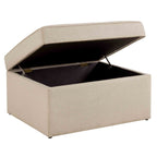 Dusklia - Sloane Ottoman Storage Pouffe - Oatmeal