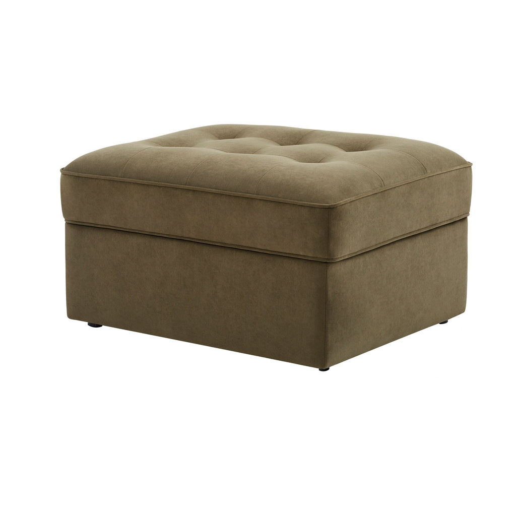 Dusklia - Sloane Ottoman Storage Pouffe - Olive