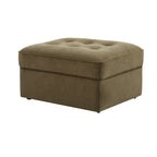 Dusklia - Sloane Ottoman Storage Pouffe - Olive