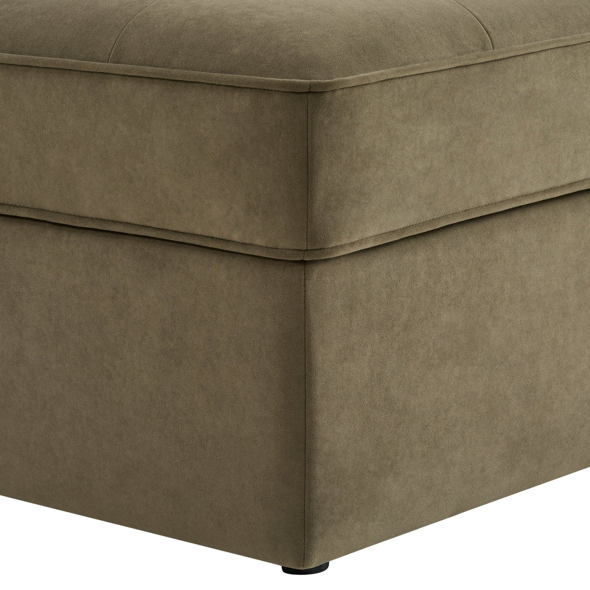 Dusklia - Sloane Ottoman Storage Pouffe - Olive