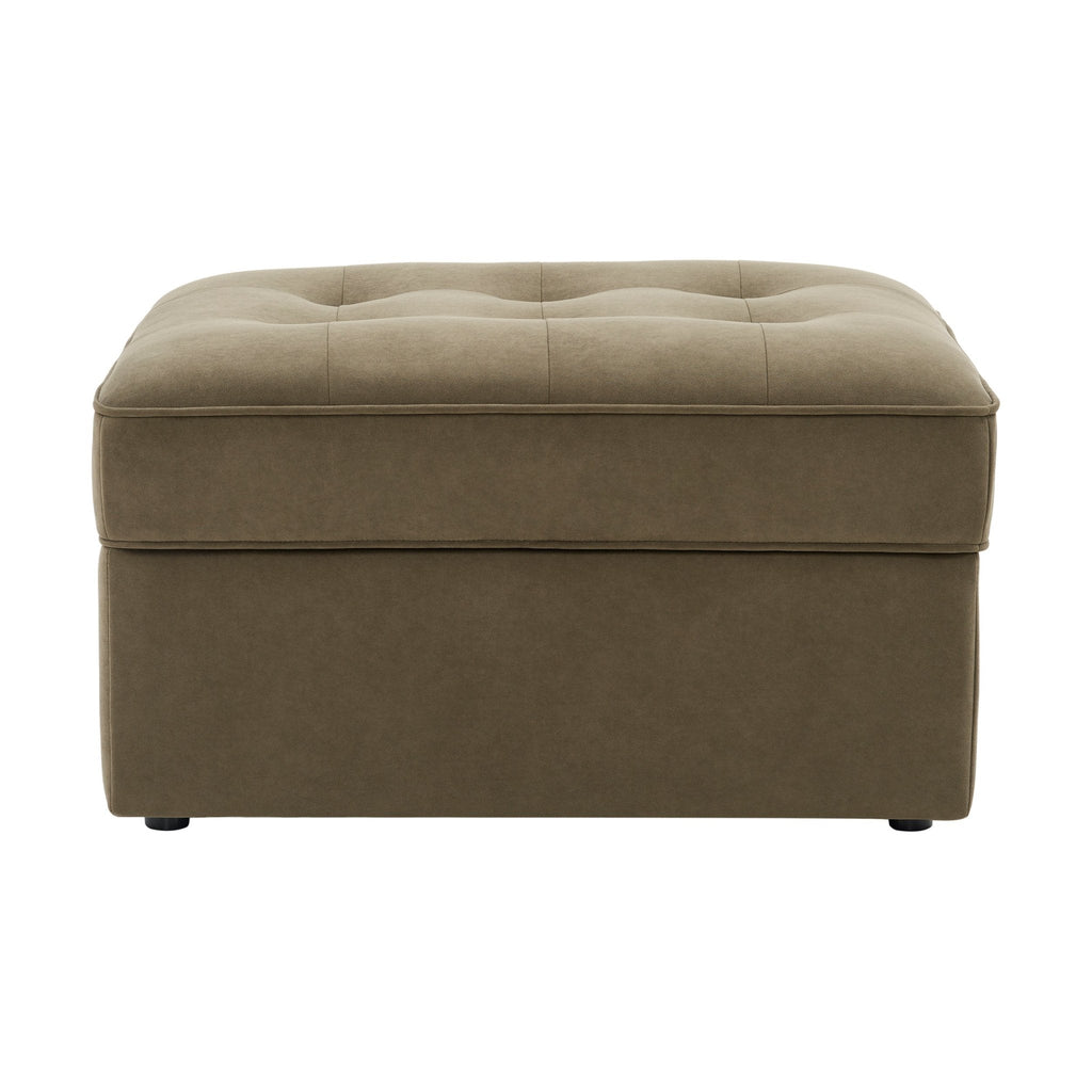 Dusklia - Sloane Ottoman Storage Pouffe - Olive
