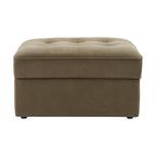 Dusklia - Sloane Ottoman Storage Pouffe - Olive