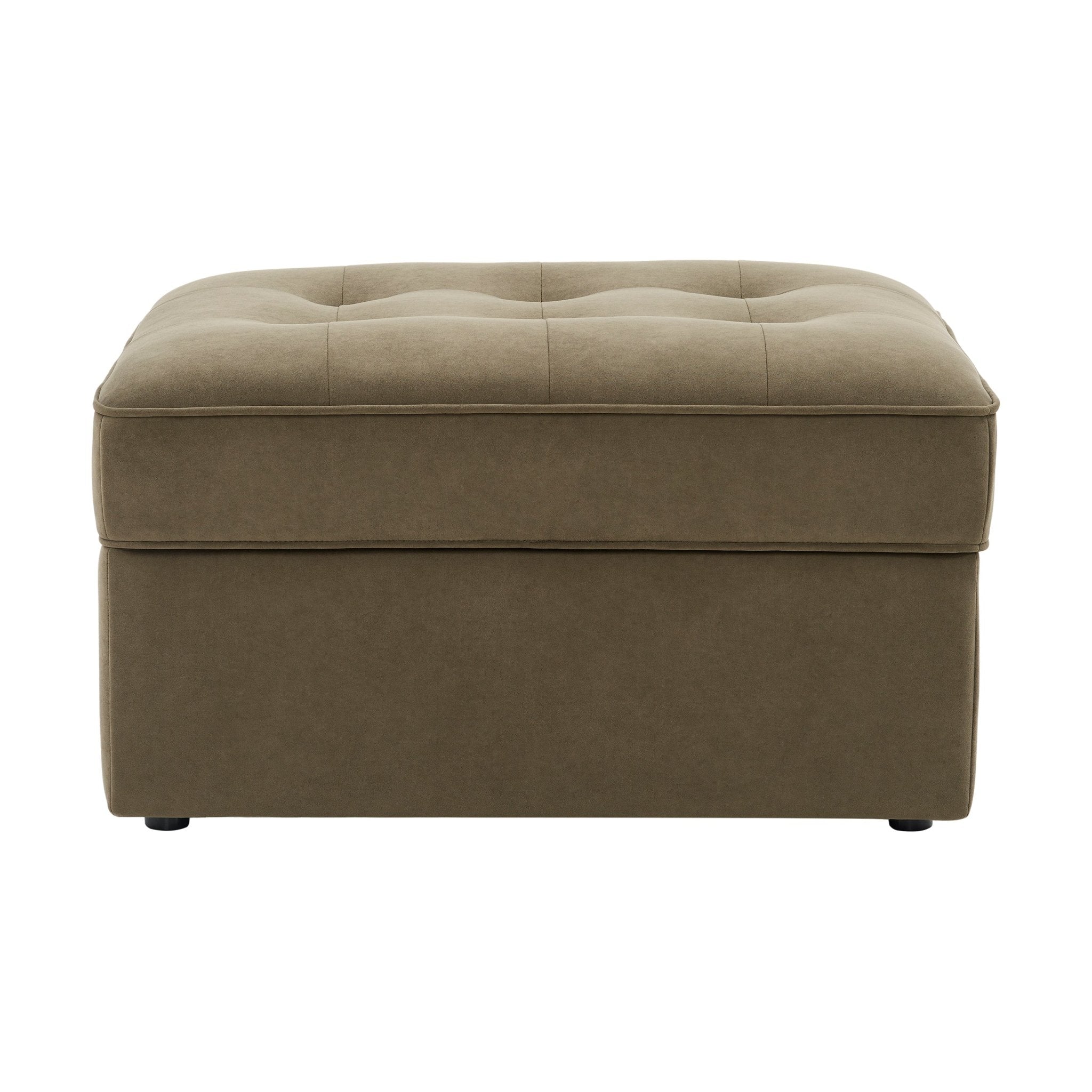 Dusklia - Sloane Ottoman Storage Pouffe - Olive