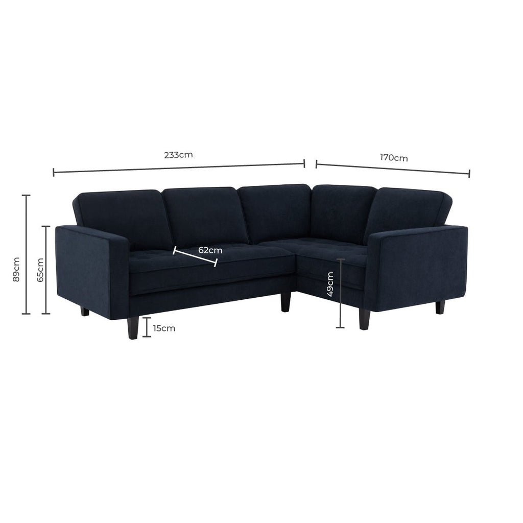 Dusklia - Sloane Right Hand Corner Sofa - Midnight