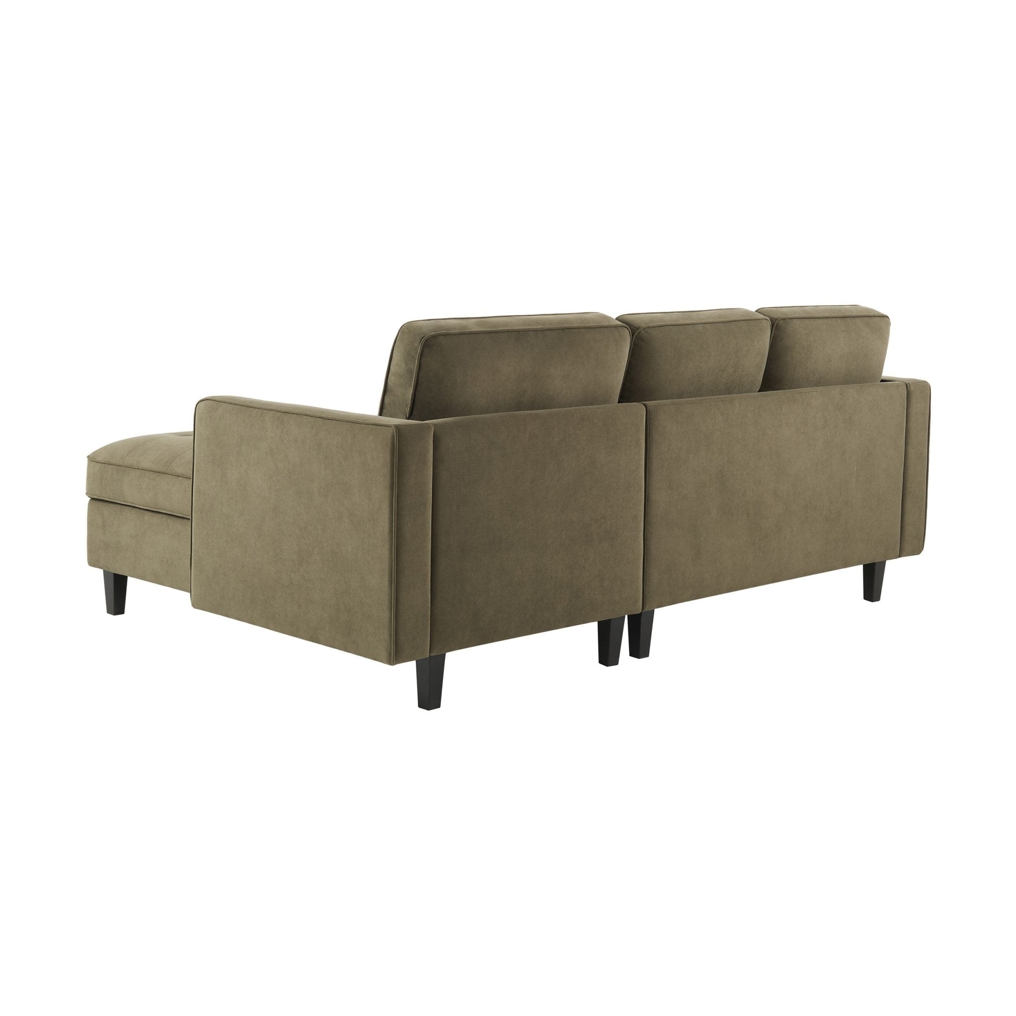 Dusklia - Sloane Right Hand Storage Chaise Sofa - Olive